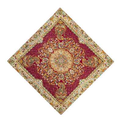  ست 5 تکه رومیزی ترمه نگین خاتم طرح افشار کد ZRSH