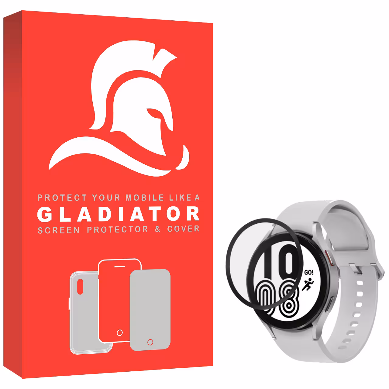 محافظ صفحه نمایش گلادیاتور مدل GWP1000 مناسب برای ساعت هوشمند سامسونگ Watch 4 44mm