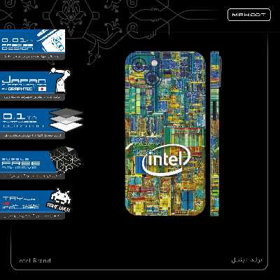 برچسب پوششی ماهوت مدل Intel-Brand-FullSkin مناسب برای گوشی موبایل اپل iPhone 13