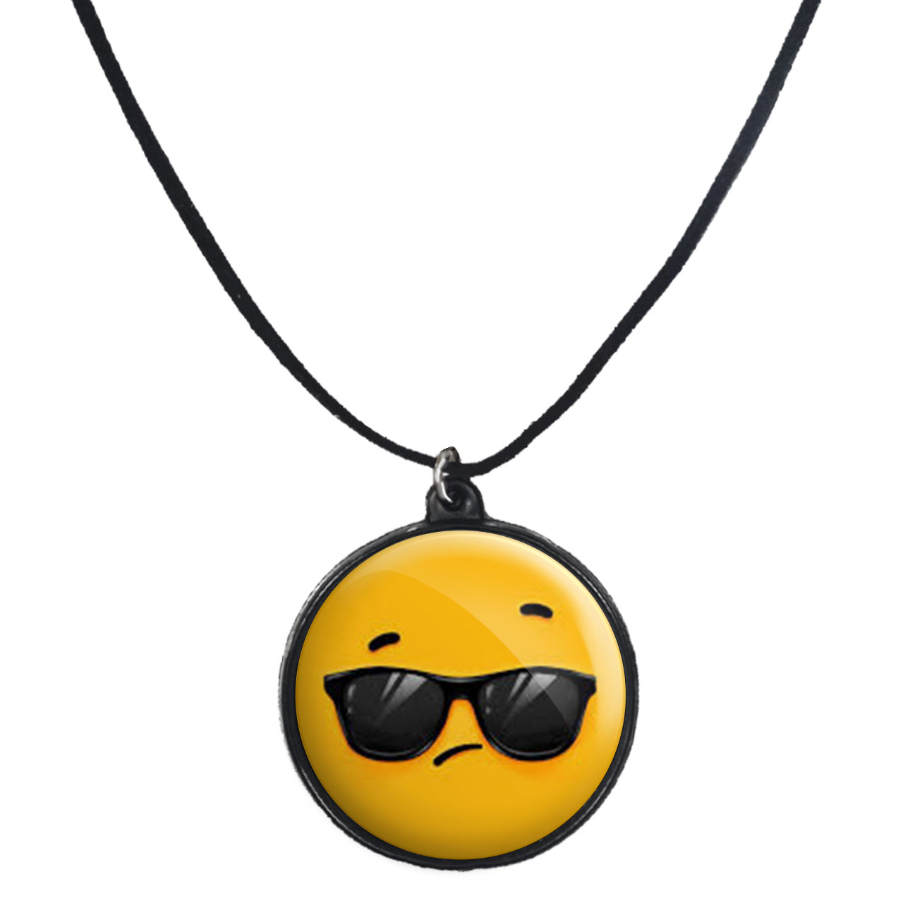 گردنبند پرمانه طرح ایموجی کد pmb.31477 مدل دو طرفه