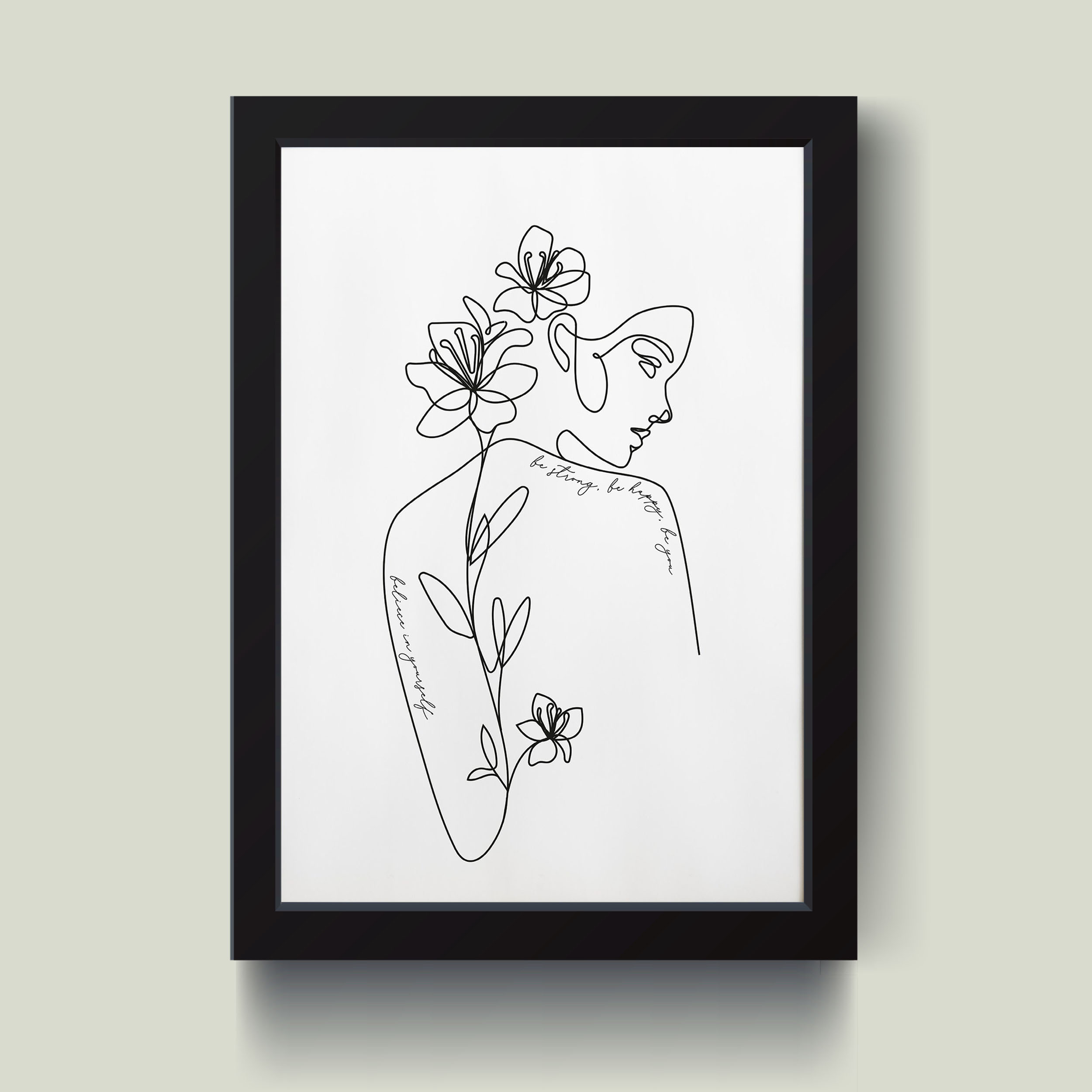 تابلو مدل مینیمال Girlish کدS1431-b