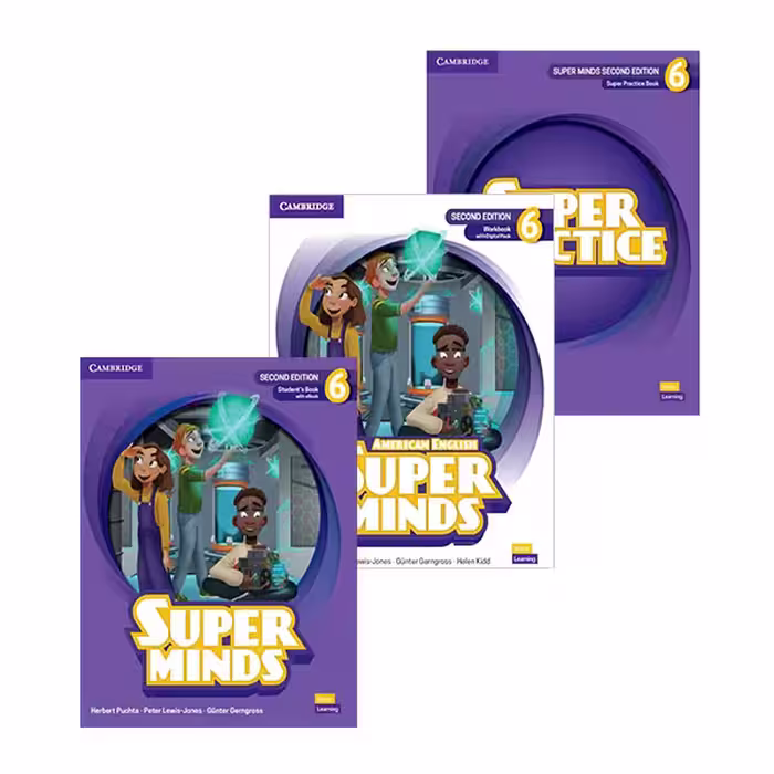 کتاب سوپرمایندز 6 ویرایش دوم (3جلدی) | Super Minds 6 2nd Edition | خرید کتاب زبان | خرید لوازم التحریر | چی کتاب | بالاترین تخفیف و ارسال رایگان