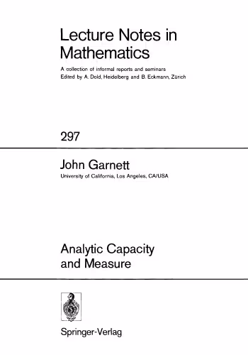 خرید و دانلود نسخه کامل کتاب Analytic capacity and measure