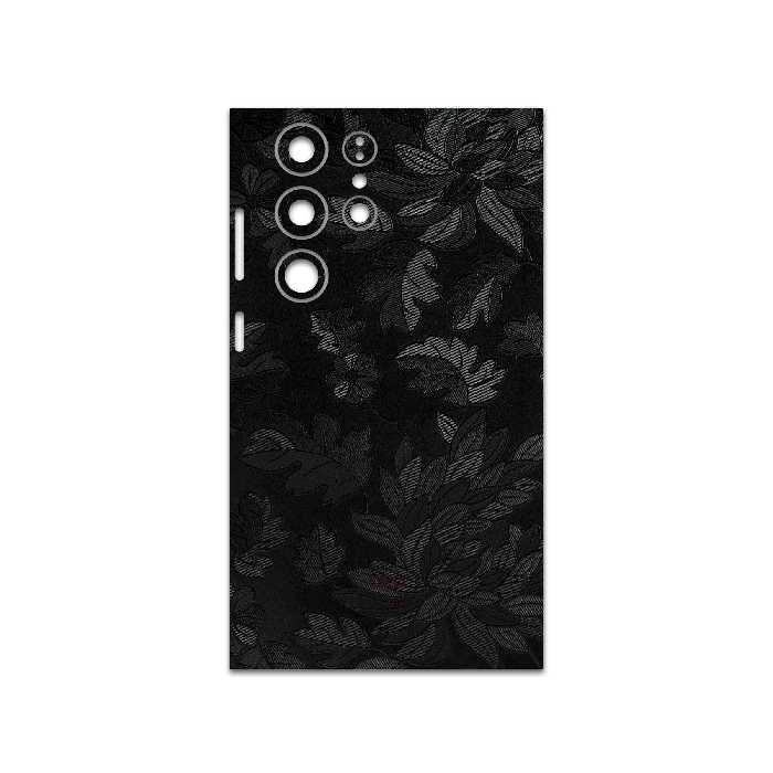 برچسب پوششی ماهوت مدل Black-Wildflower مناسب برای گوشی موبایل سامسونگ Galaxy S23 Ultra