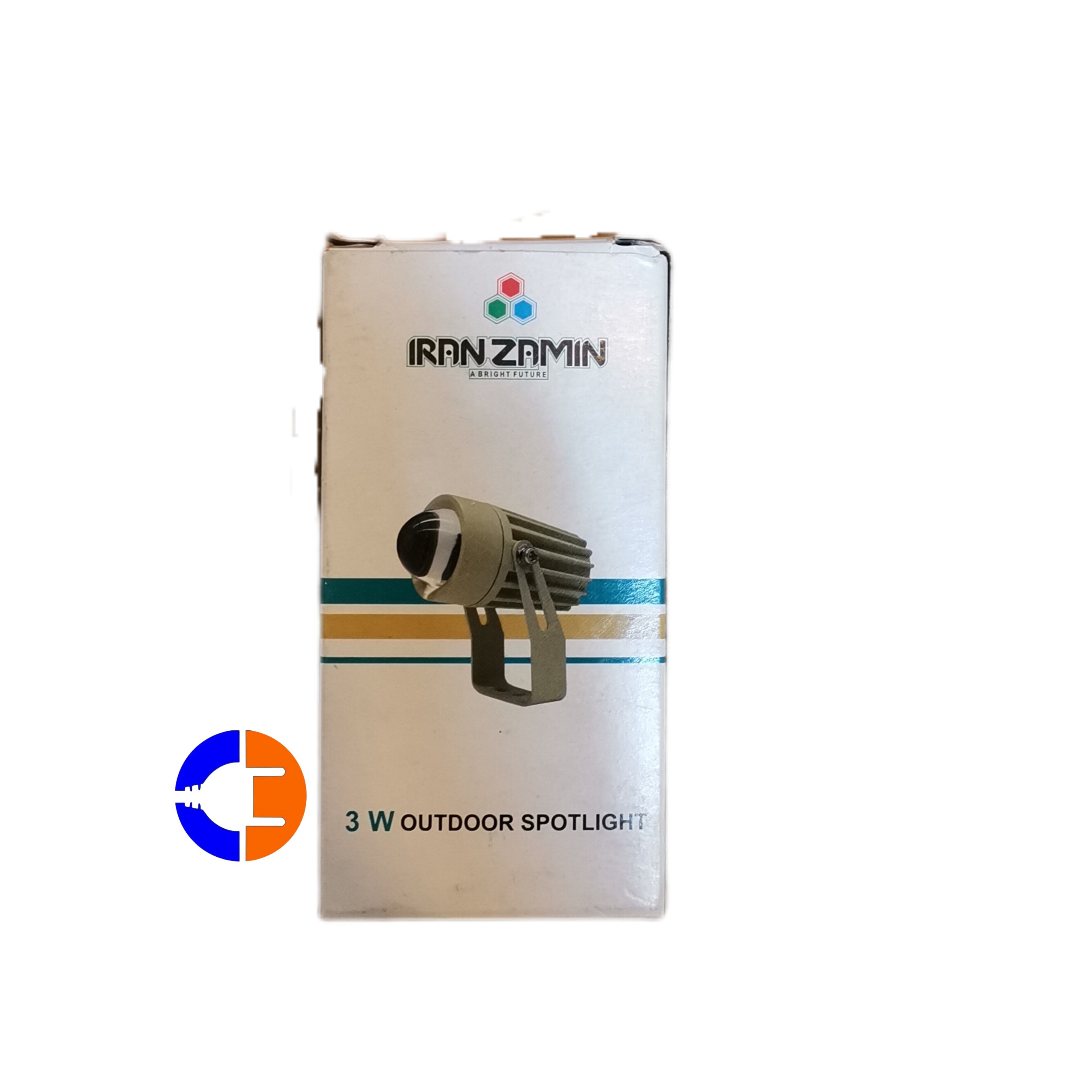 چراغ نمای لنز دار 3 وات استاندارد رنگ انبه ای