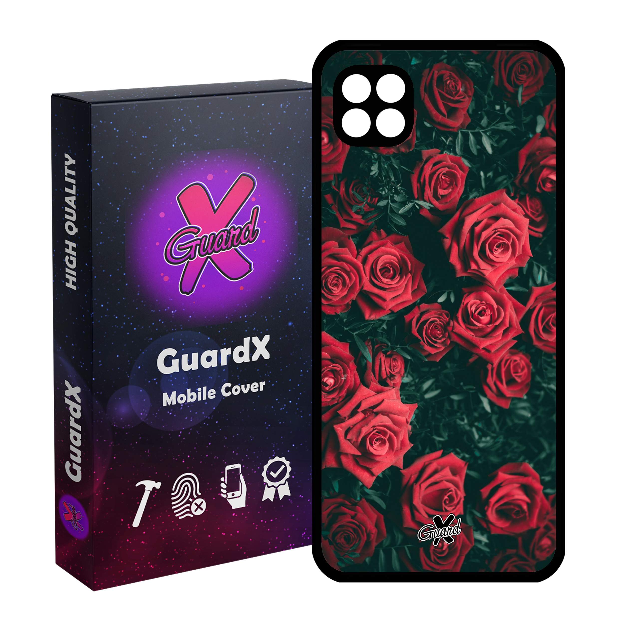 کاور گارد ایکس طرح Flower مدل Glass10208 مناسب برای گوشی موبایل سامسونگ Galaxy A22 5G