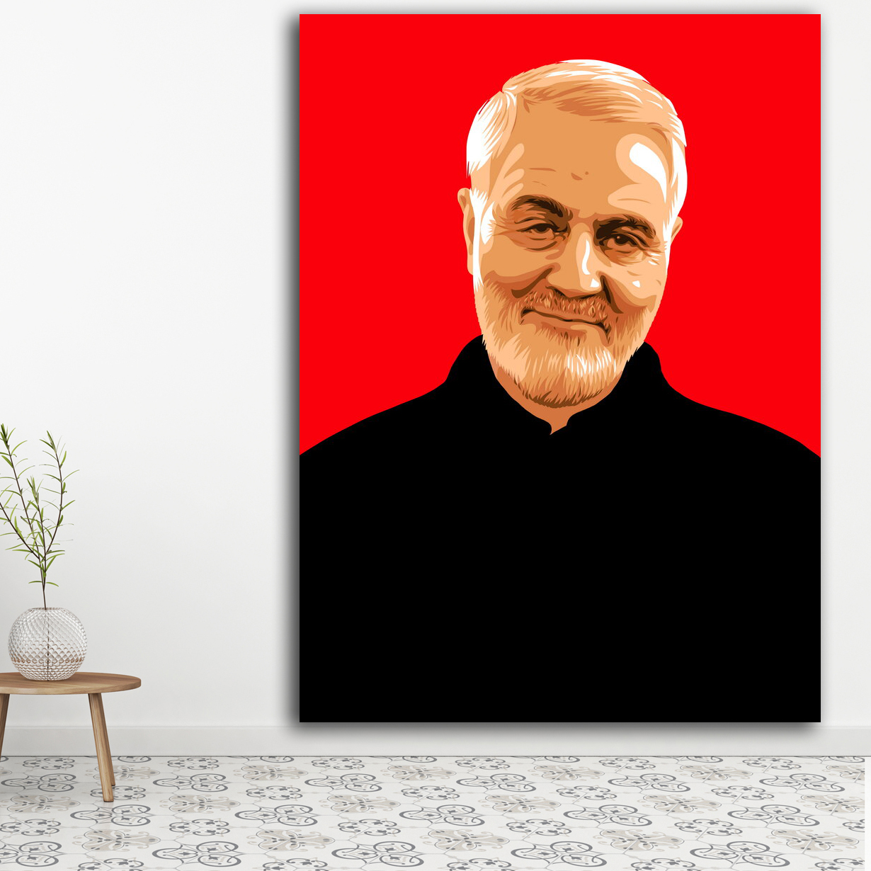 تابلو شاسی طرح حاج قاسم سلیمانی کد 1