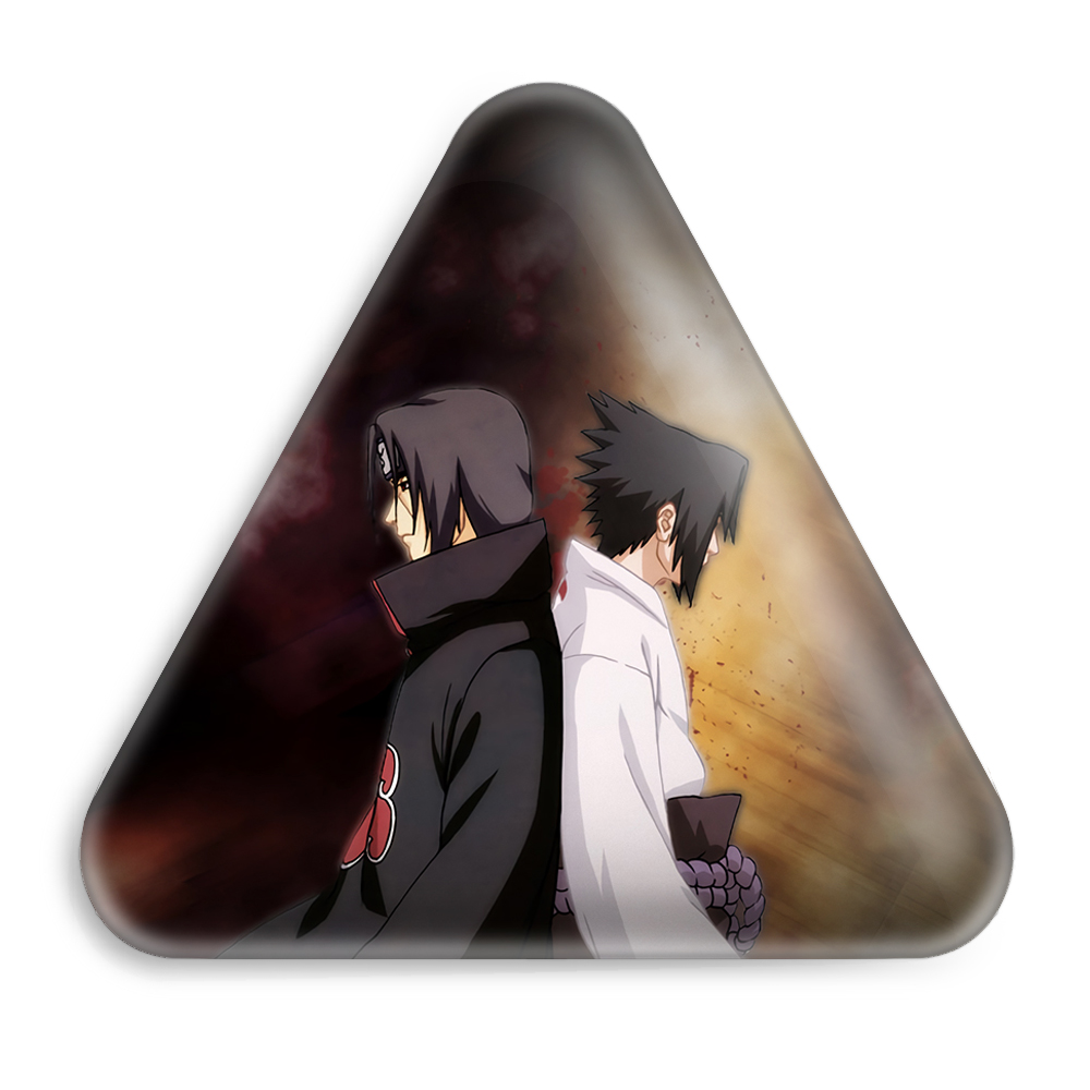 پیکسل خندالو طرح ساسکه و ایتاچی انیمه ناروتو مدل مثلثی کد 11248