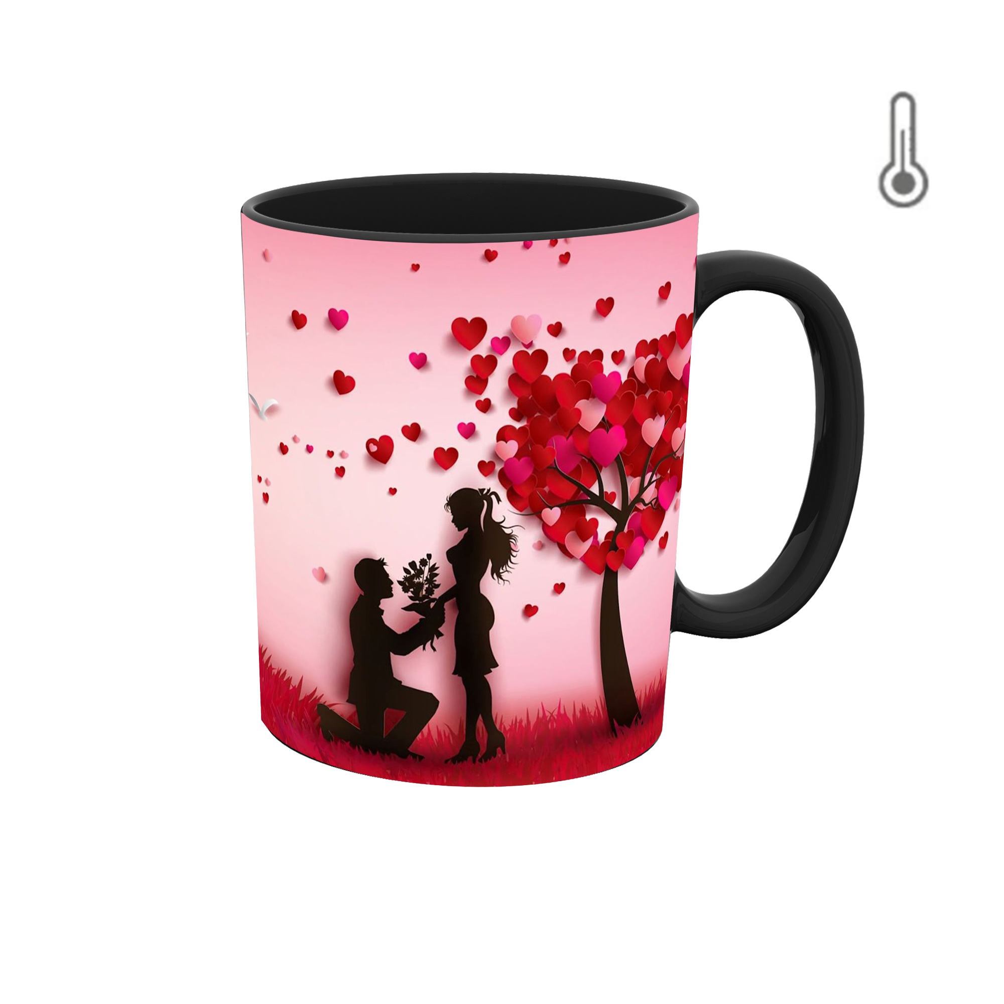 ماگ حرارتی طرح قلب و عشق