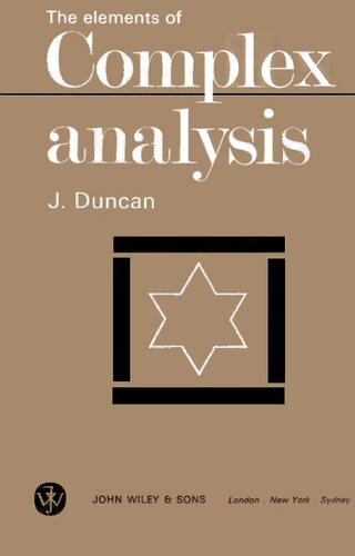 خرید و دانلود نسخه کامل کتاب The Elements of Complex Analysis,