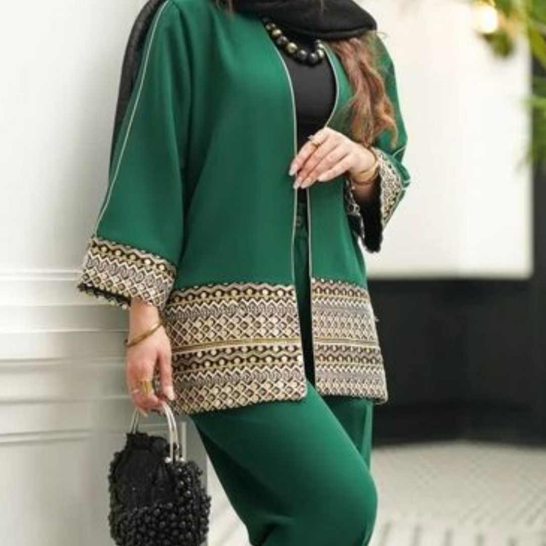 کت شلوار زیبا و پرفروش با خرجکار سنتی سوزندوزی شده 