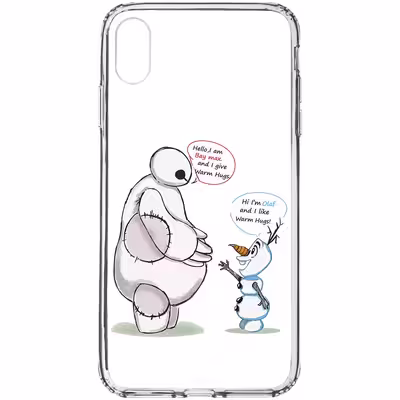 کاور طرح Olaf &amp; Baymax مناسب برای گوشی موبایل اپل iPhone X Max 
