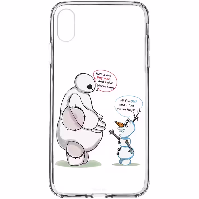 کاور طرح Olaf &amp; Baymax مناسب برای گوشی موبایل اپل iPhone X Max 