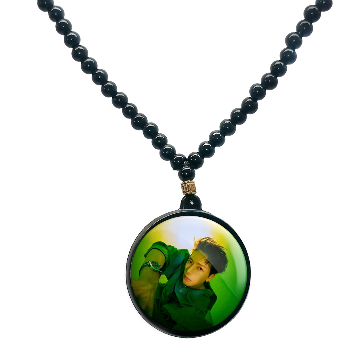 گردنبند پرمانه طرح GOT7 کد pmd.19176 مدل دو طرفه