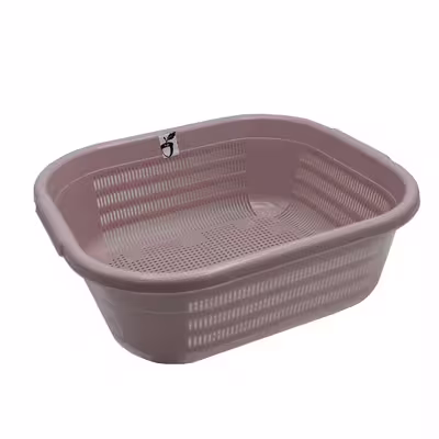 آبکش و لگن مدل بلوط کد YPB-T40-37x32.5CM بسته 2 عددی