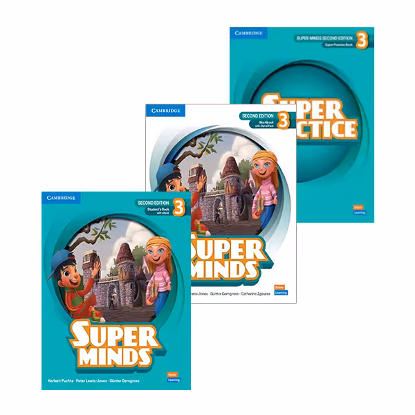 کتاب سوپرمایندز 3 ویرایش دوم (3جلدی) | Super Minds 3 (SB WB Audio) 2nd Edition | خرید کتاب زبان | خرید لوازم التحریر | چی کتاب | بالاترین تخفیف و ارسال رایگان