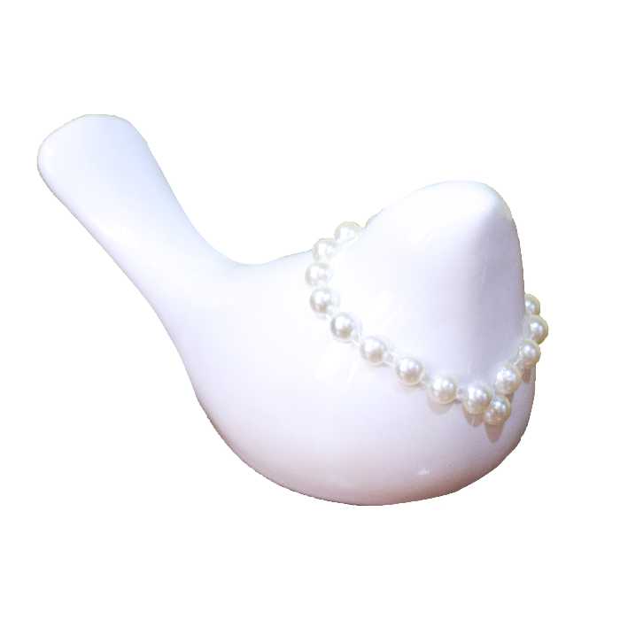 مجسمه سرامیکی مدل پرنده طرح عروس کد queen