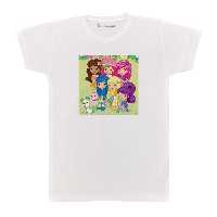 تی شرت بچگانه پرمانه طرح دختر توت فرنگی کد pmt.5149