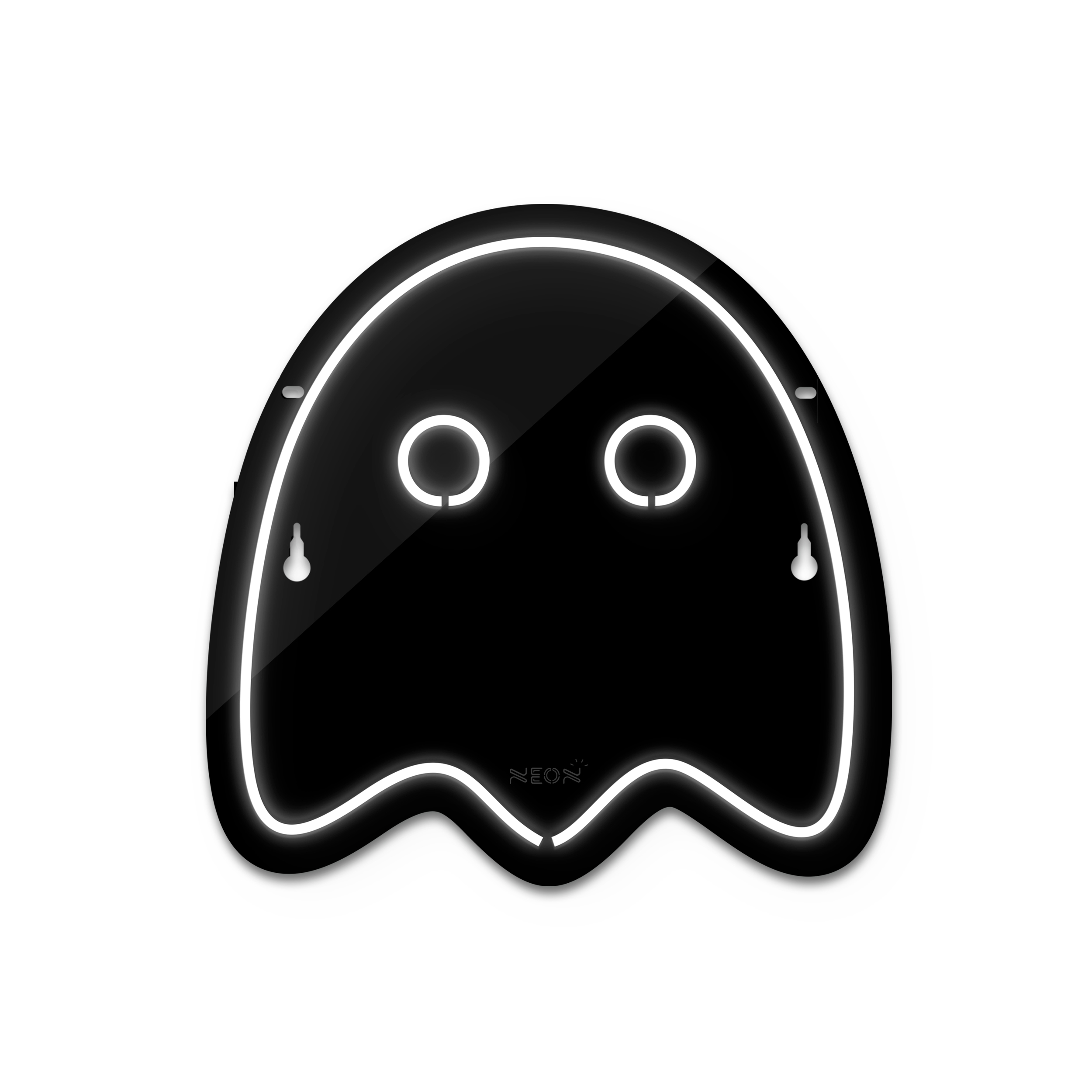 چراغ دیواری نئون دیزاین طرح Packman-2-BL_WHT