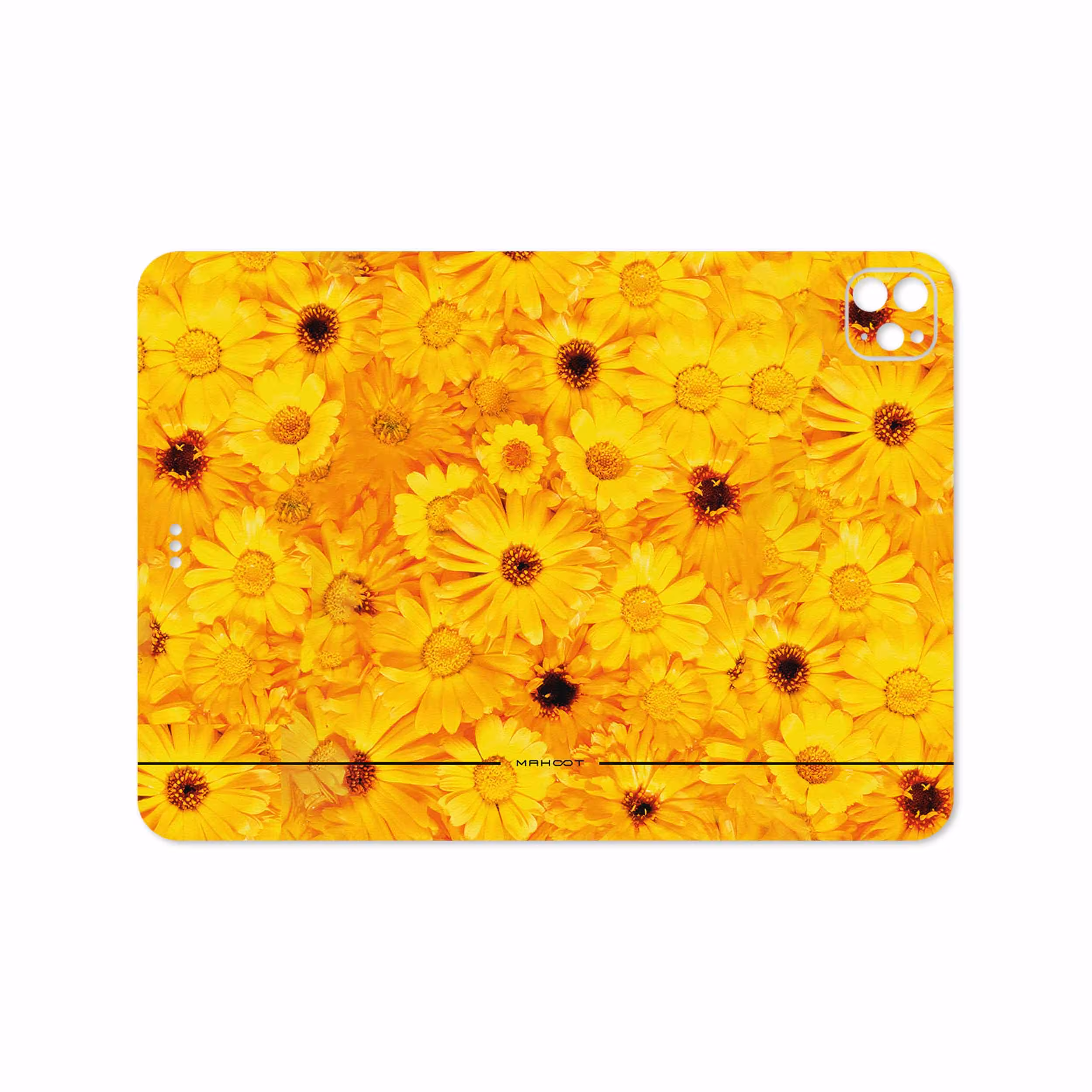برچسب پوششی ماهوت مدل Yellow-Flower مناسب برای تبلت اپل iPad Pro 11 (GEN 2) 2020 A2068