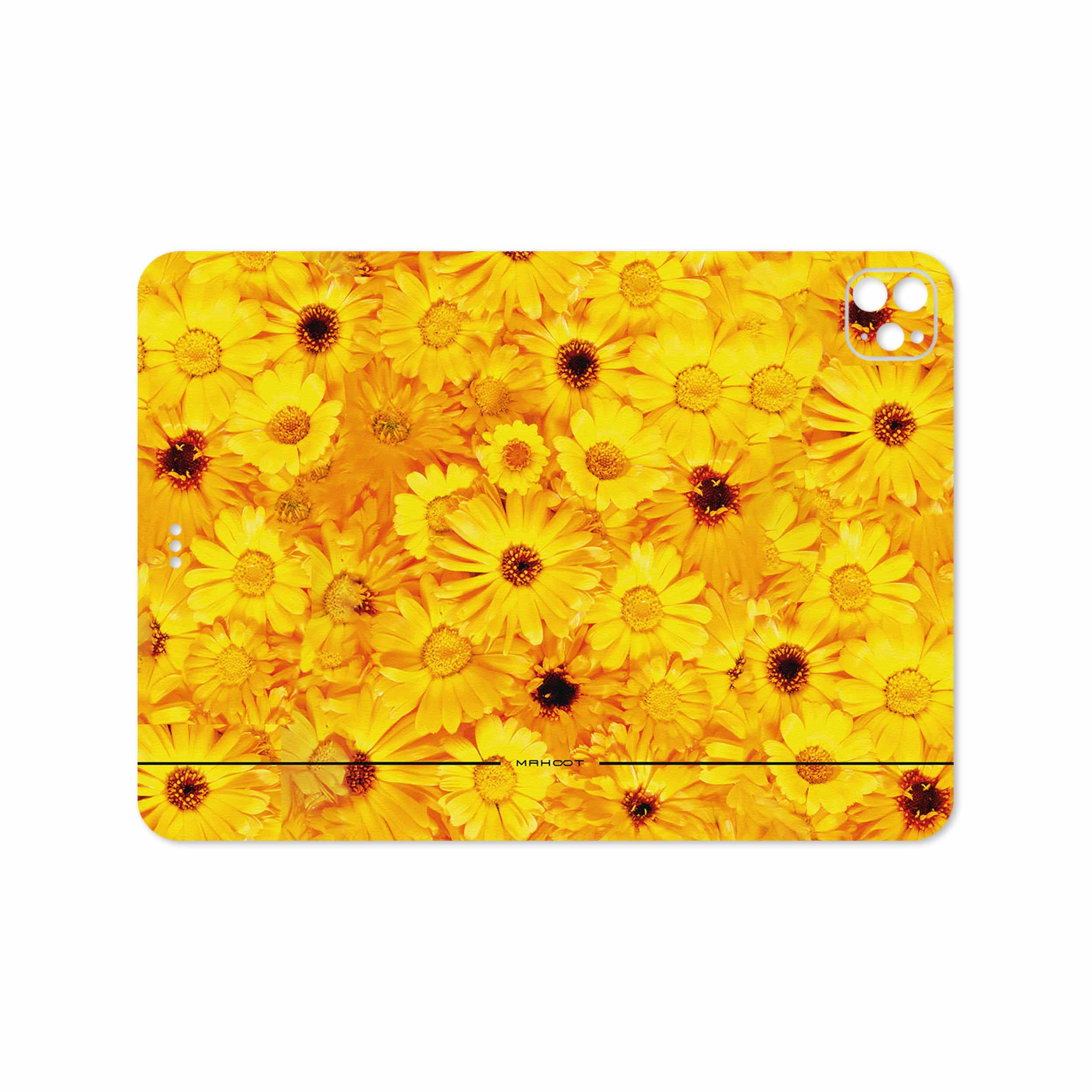 برچسب پوششی ماهوت مدل Yellow-Flower مناسب برای تبلت اپل iPad Pro 11 (GEN 2) 2020 A2068