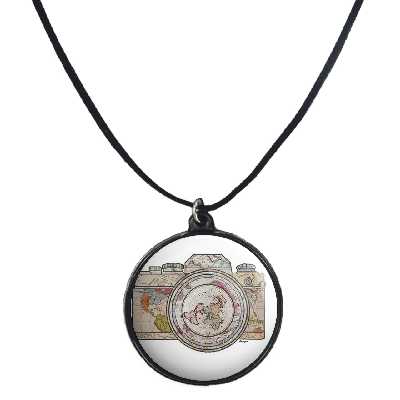 گردنبند پرمانه طرح عکاس کد pmb.5185 مدل دو طرفه