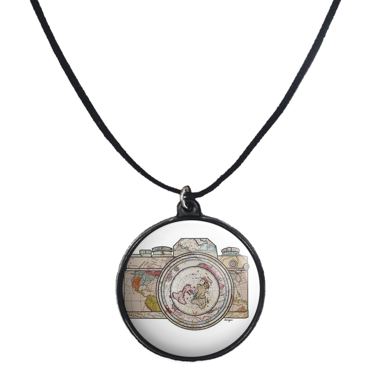 گردنبند پرمانه طرح عکاس کد pmb.5185 مدل دو طرفه