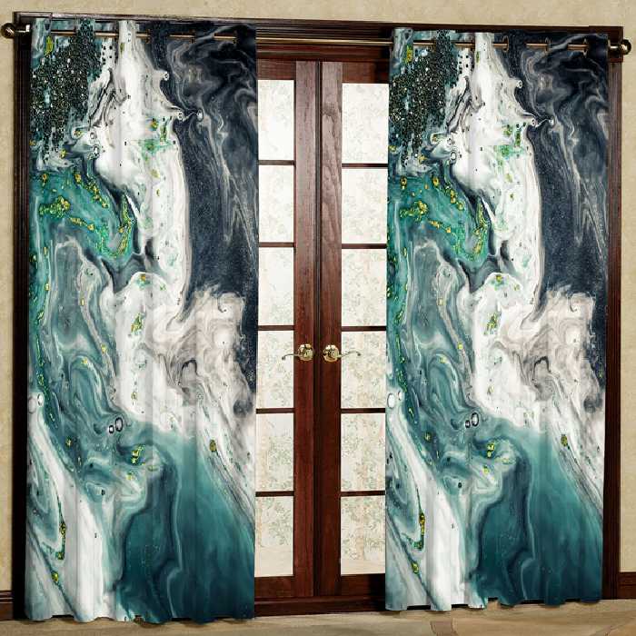 پرده مدل مخمل پانچی کد 7436 سایز 280x140 سانتی متر