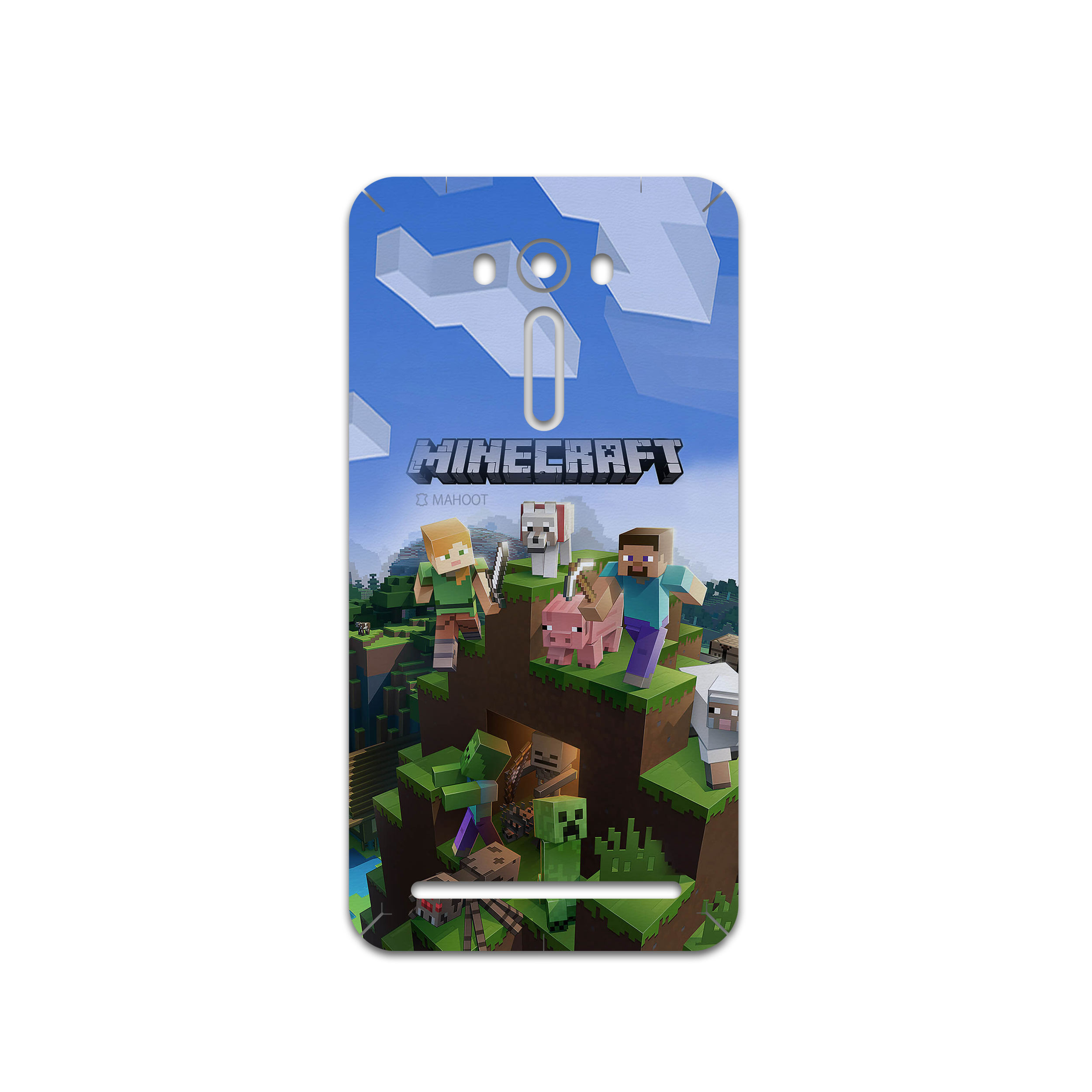 برچسب پوششی ماهوت مدل Minecraft-Game مناسب برای گوشی موبایل ایسوس Zenfone 2 Laser