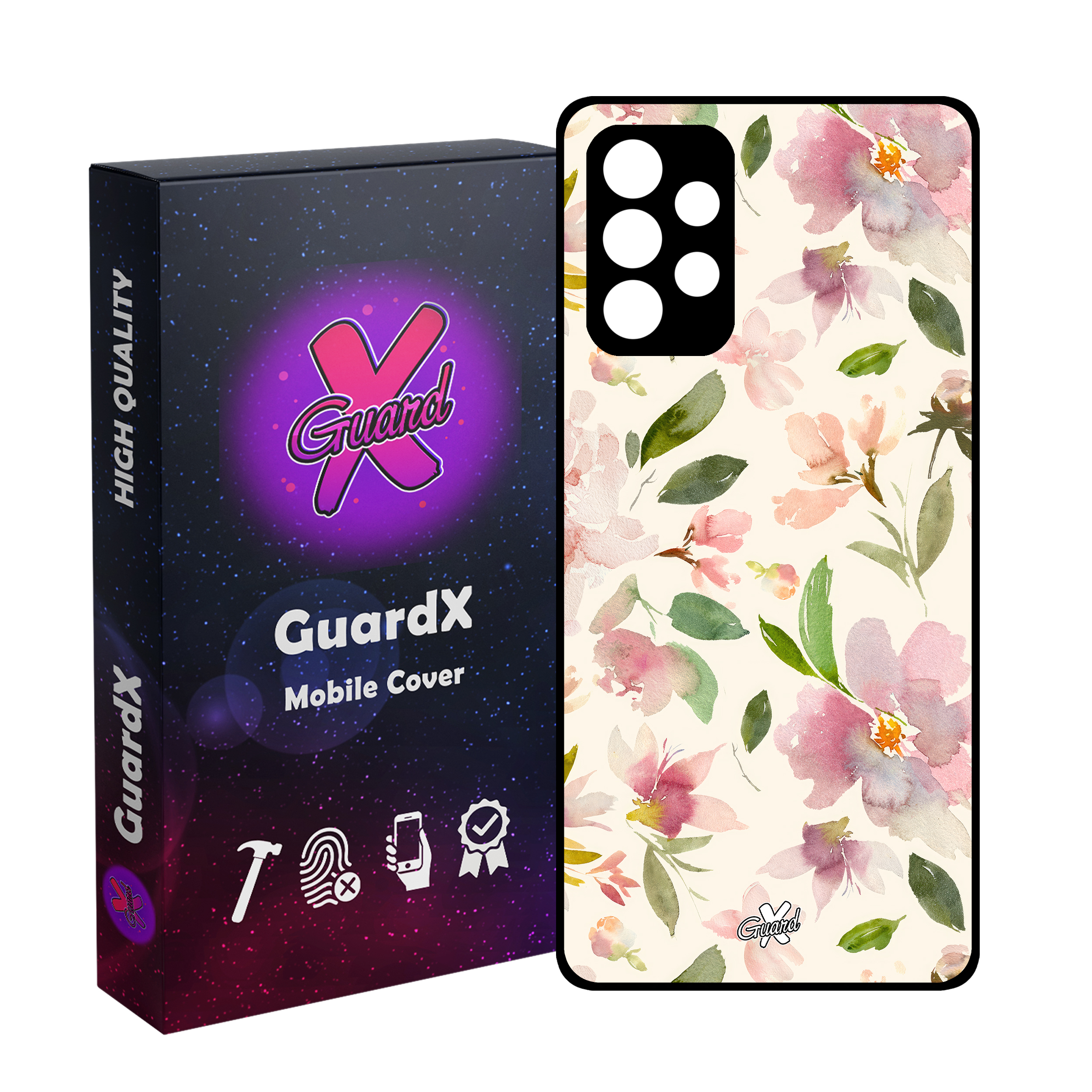 کاور گارد ایکس طرح گل مدل Glass10579 مناسب برای گوشی موبایل سامسونگ Galaxy A53