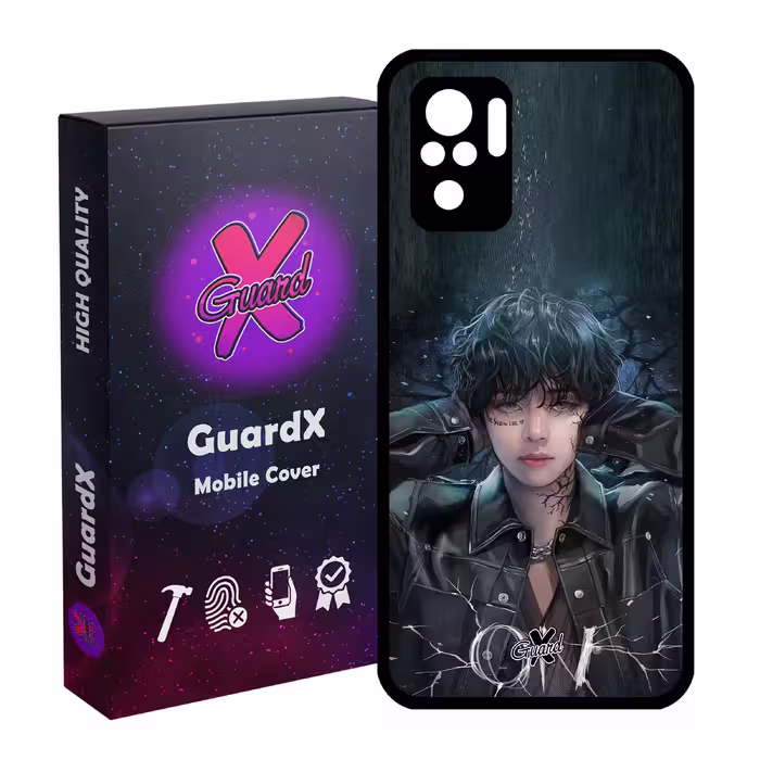 کاور گارد ایکس طرح Girl مدل Glass10374 مناسب برای گوشی موبایل شیائومی Redmi Note 10 4G / Redmi Note 10S