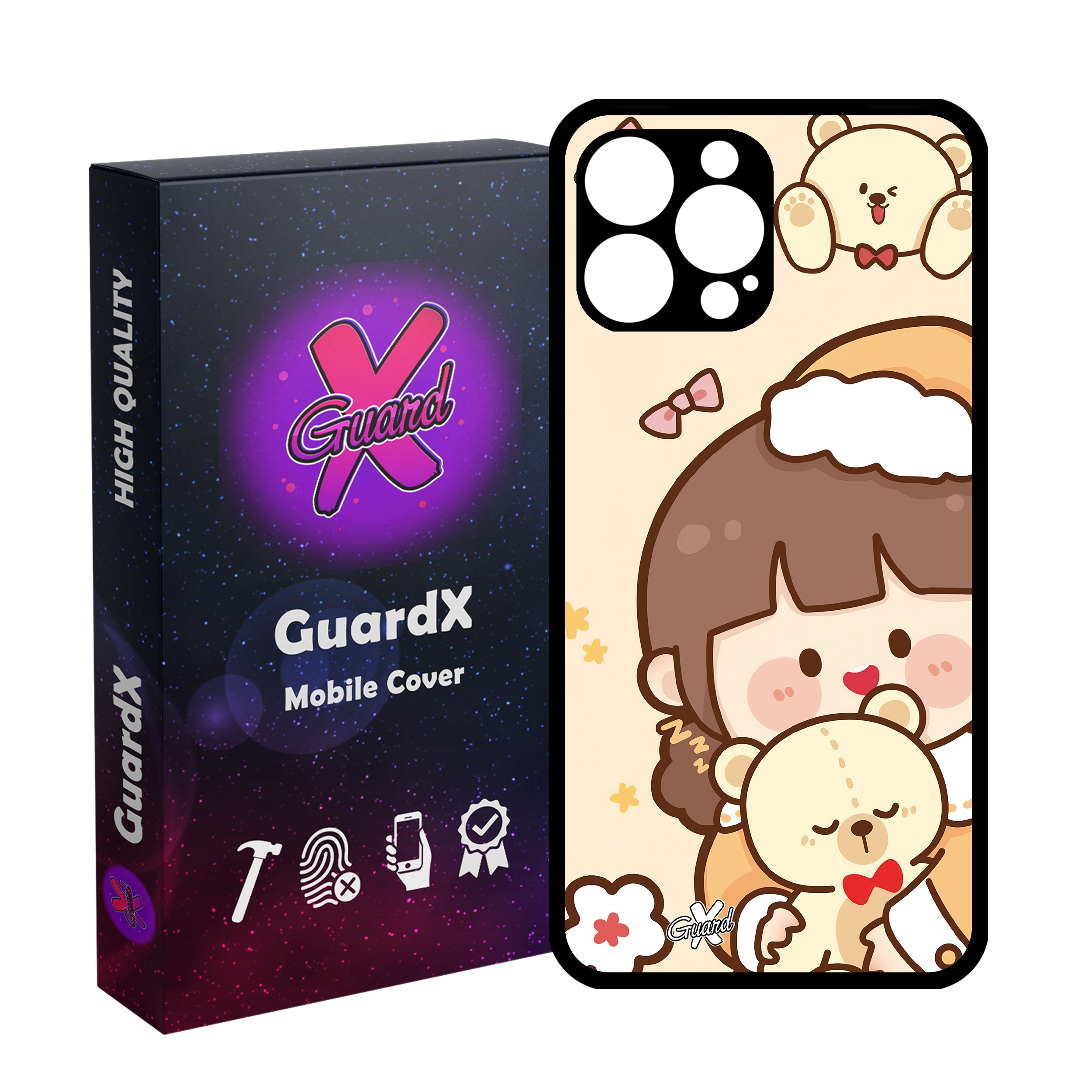 کاور گارد ایکس طرح Girl مدل Glass10524 مناسب برای گوشی موبایل اپل iPhone 12 Pro Max