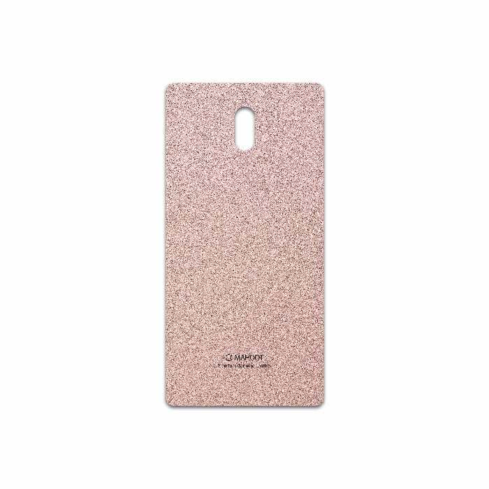 برچسب پوششی ماهوت مدل Rose Gold Leather مناسب برای گوشی موبایل نوکیا 3