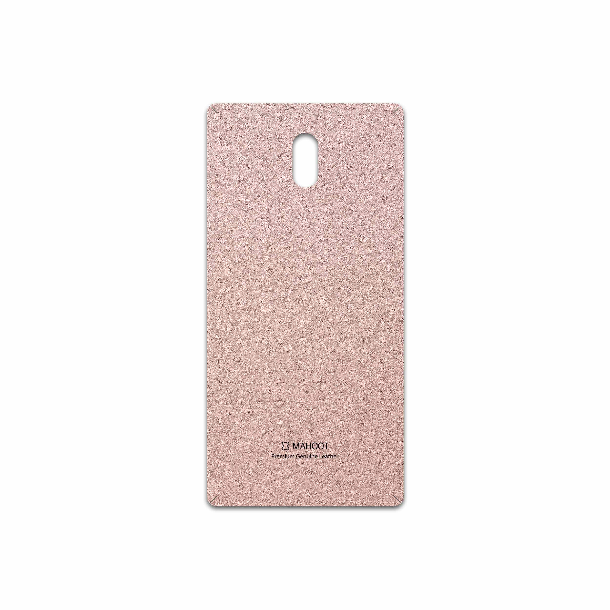 برچسب پوششی ماهوت مدل Rose Gold Leather مناسب برای گوشی موبایل نوکیا 3