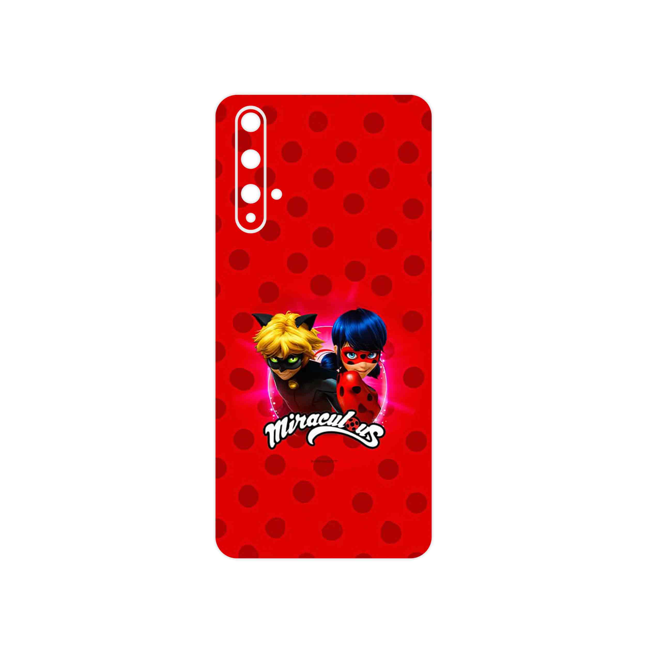 برچسب پوششی ماهوت مدل Ladybug and Cat Noir مناسب برای گوشی موبایل هوآوی Nova 5T
