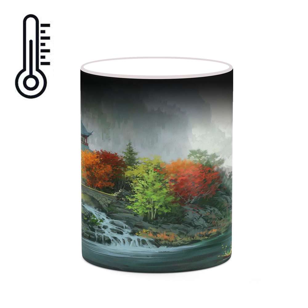 ماگ حرارتی کاکتی طرح نقاشی کارتونی مدل mgh18732