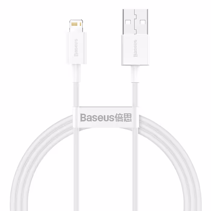 کابل شارژ USB به لایتنینگ بیسوس مدل Superior CALYS-C01 طول 2 متر توان 2.4 آمپر