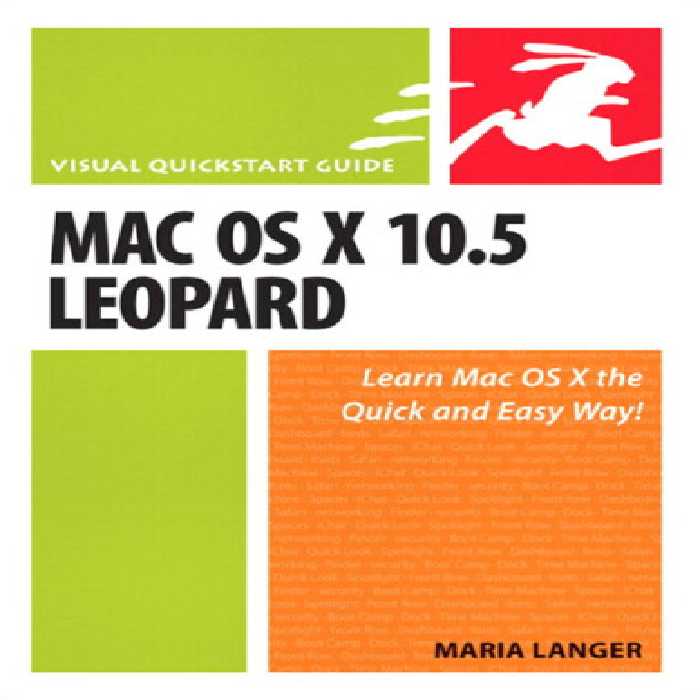خرید و دانلود نسخه کامل کتاب Mac OS X 10.5 Leopard: Visual QuickStart Guide