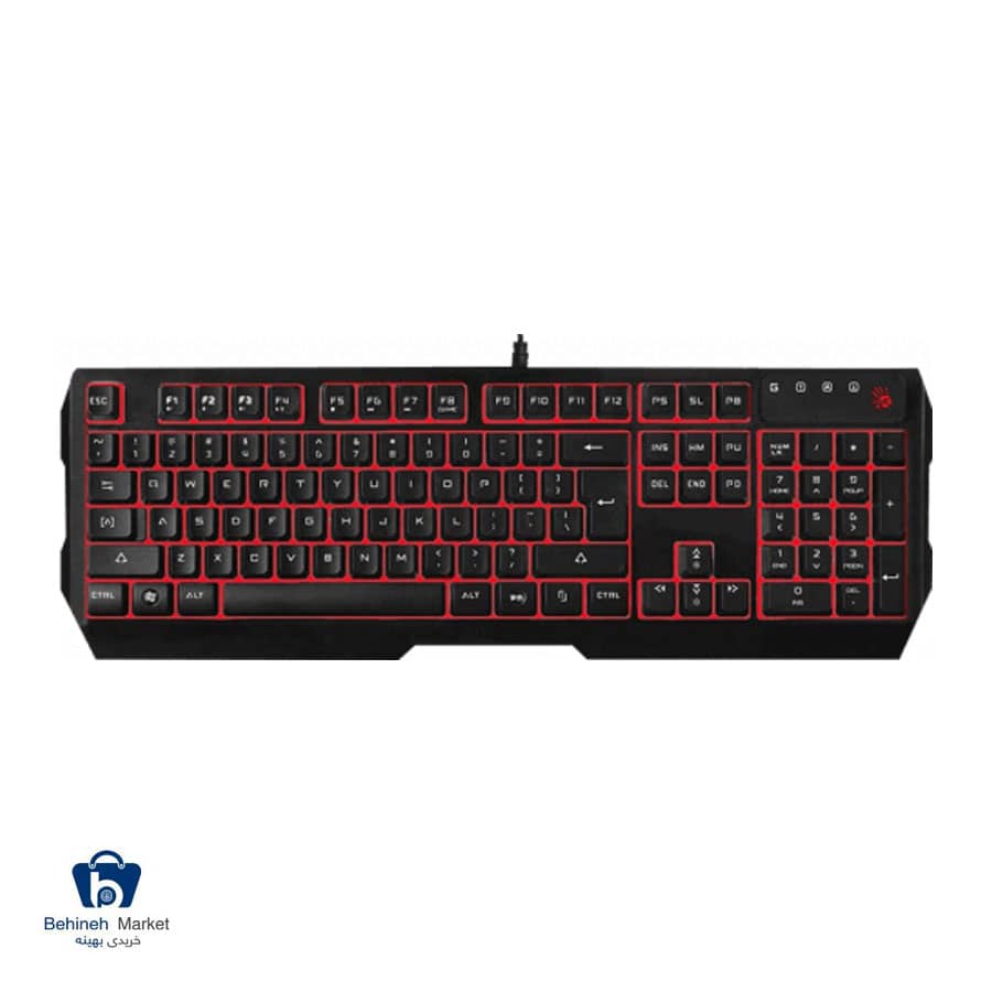کیبورد مخصوص بازی ای فورتک مدل Q135