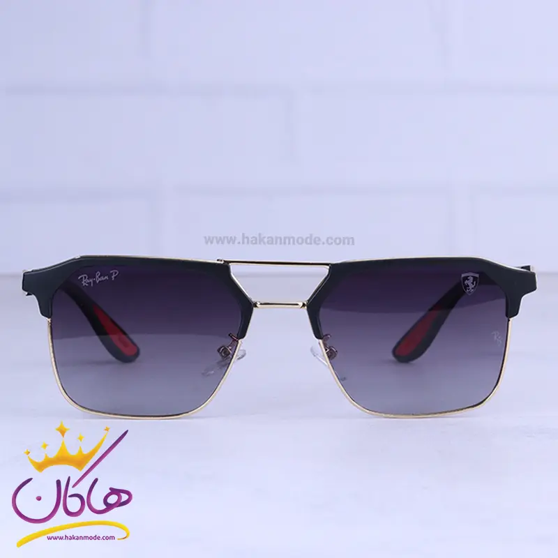 عینک آفتابی ری بن فراری مردانه فریم مربع مشکی RB 3697/4