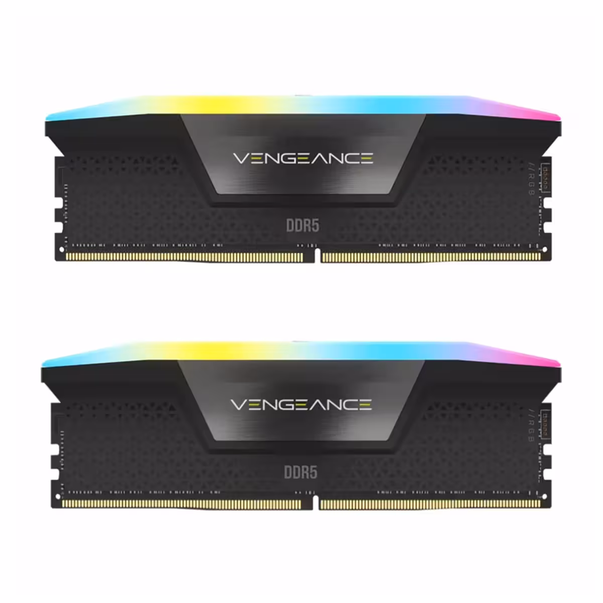رم کامپیوتر DDR5 دو کاناله 5600 مگاهرتز CL40 کورسیر مدل VENGEANCE RGB ظرفیت 32 گیگابایت