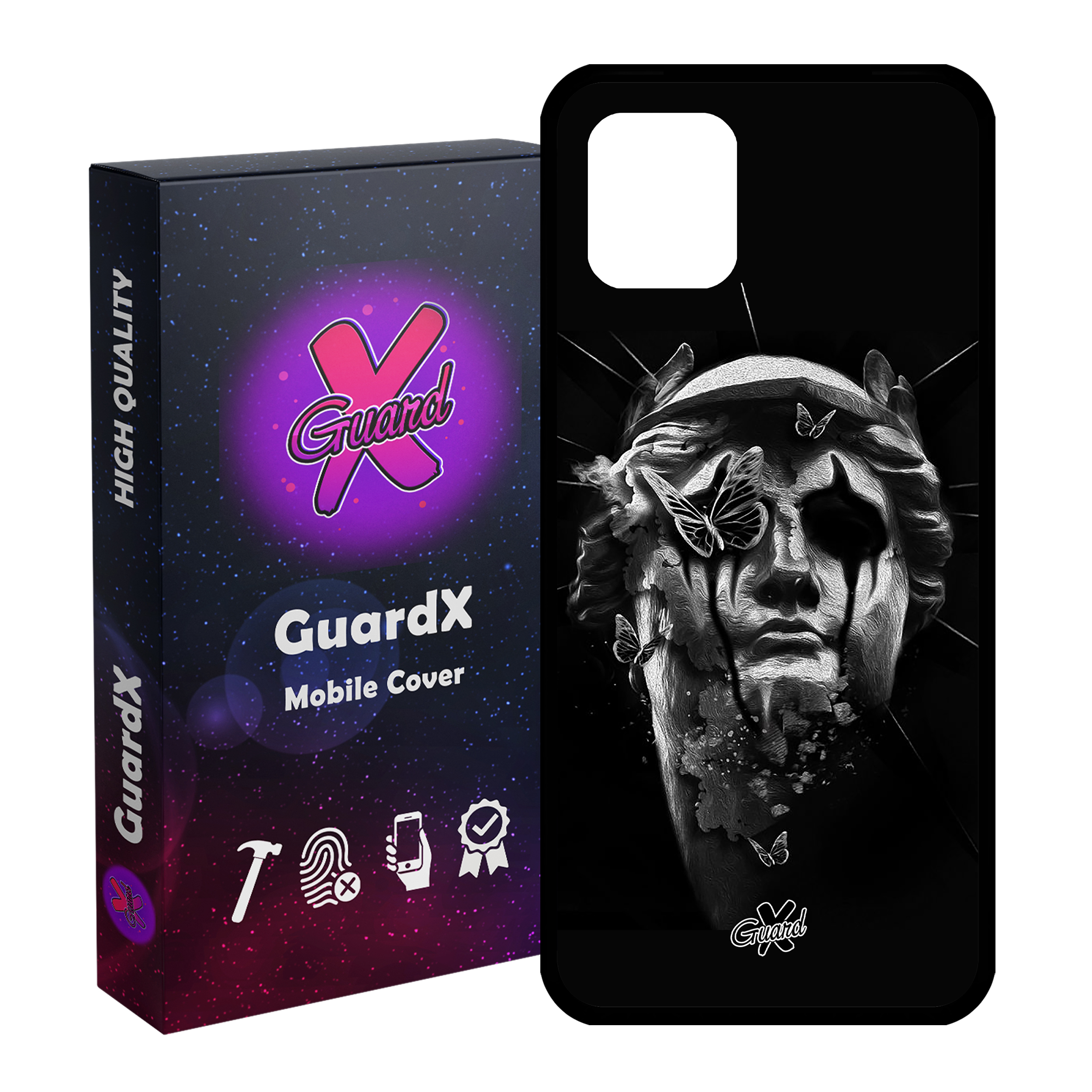 کاور گارد ایکس طرح مرد مدل Glass10278 مناسب برای گوشی موبایل سامسونگ Galaxy Note 10 Lite