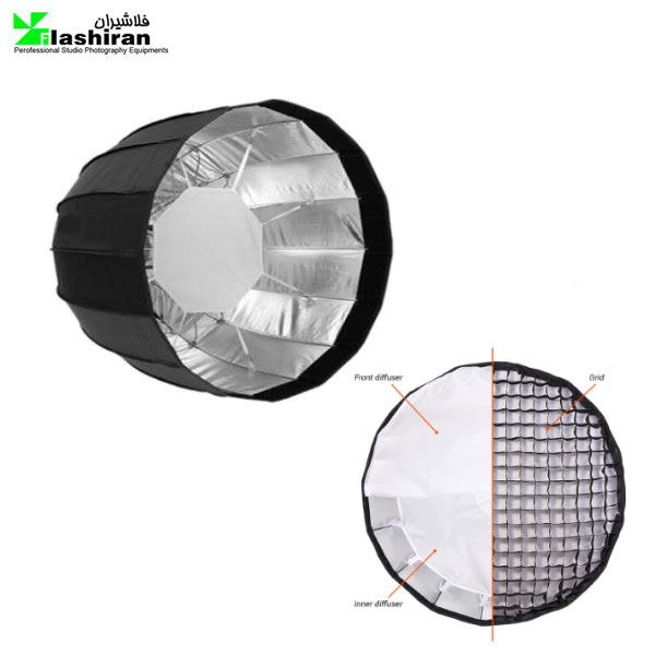 سافت پارابولیک پرتابل با گرید در ابعاد 120 cm عمق 80 cm