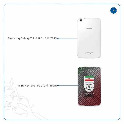 برچسب پوششی ماهوت مدل Iran-National-Football-Team مناسب برای تبلت سامسونگ Galaxy Tab 3 8.0 2013 T315
