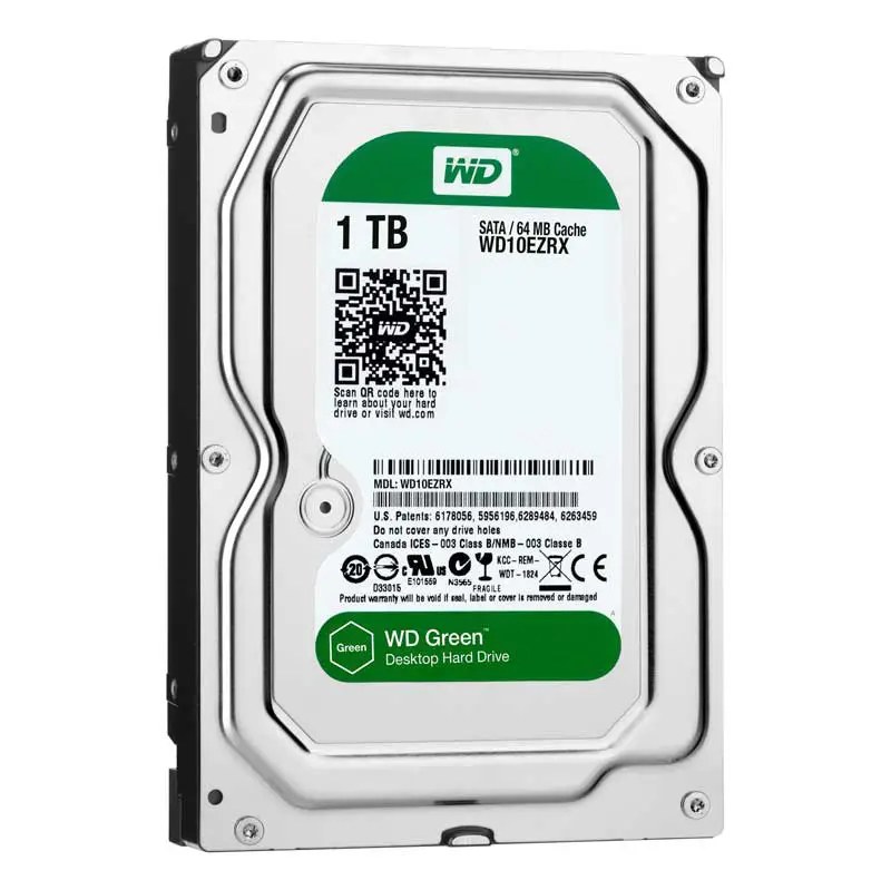 هارد 1-TB وسترن دیجیتال اینترنال سبز شرکتی 1 سال
