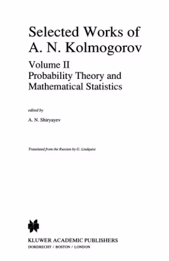 خرید و دانلود نسخه کامل کتاب Selected works. - Probability theory and mathematical statistics