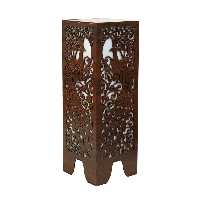 آباژور ایستاده چوب ارا طرح طاووس