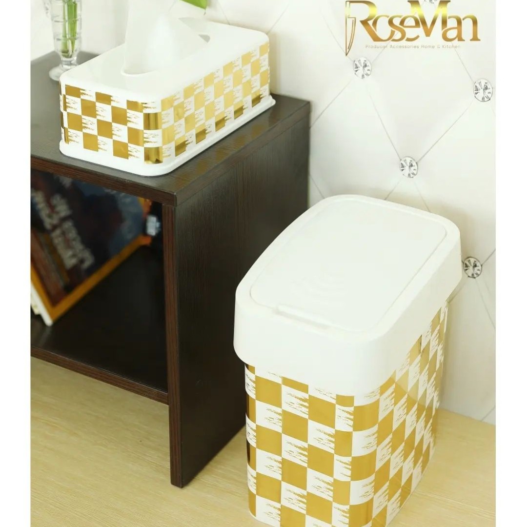 ست سطل بادبزنی و جا دستمالی رزمن