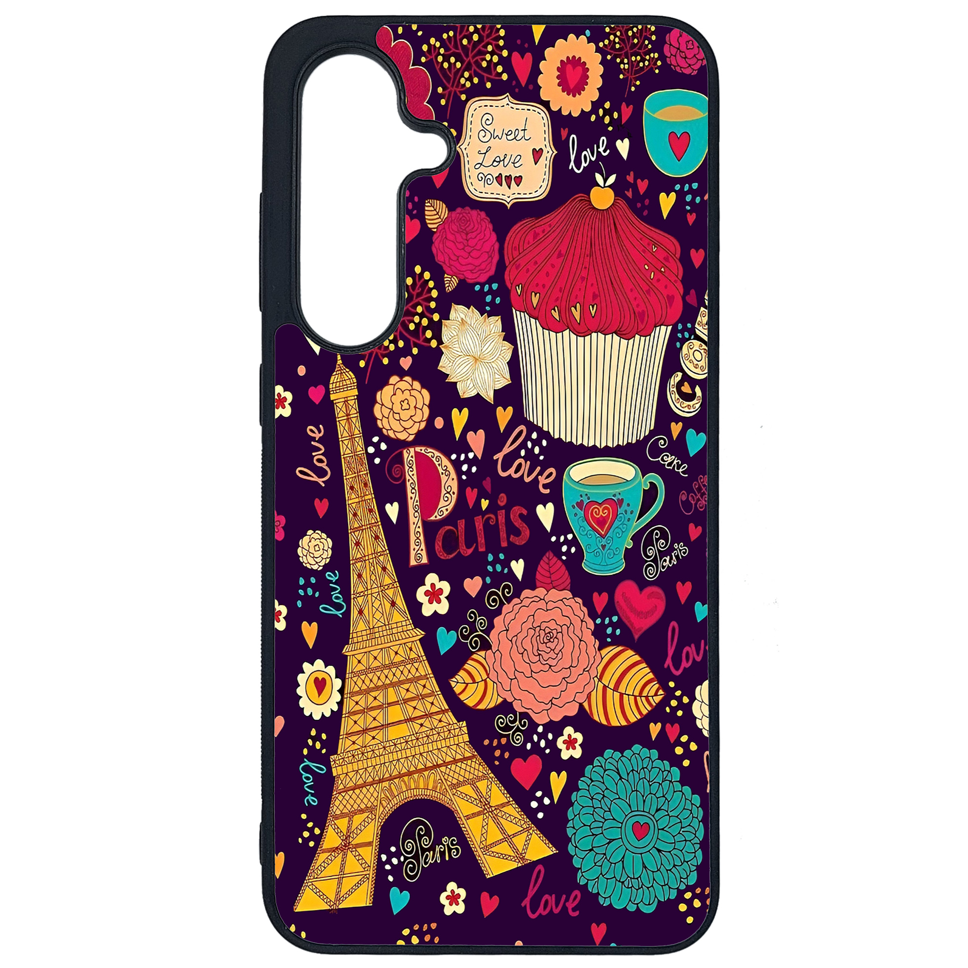 کاور طرح پاریس کد G-052 مناسب برای گوشی موبایل سامسونگ Galaxy S24 FE | دیجی قاب دونی