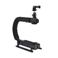 دسته لرزشگیر فیلم برداری پلوز مدل C-Shape مناسب برای دوربین ورزشی گوپرو و دوربین عکاسی